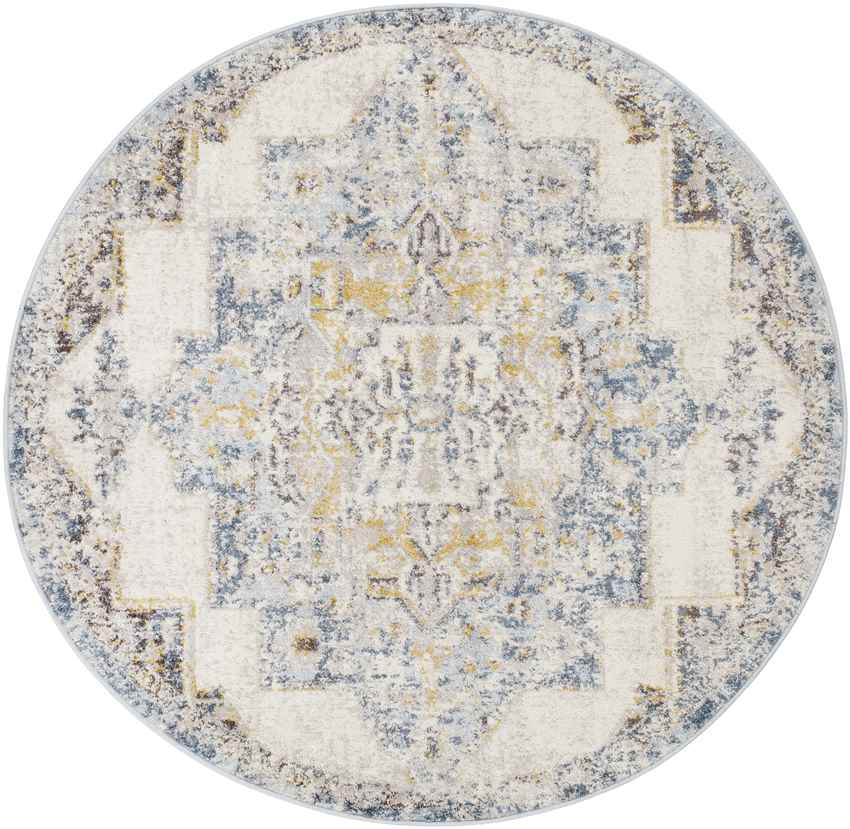 Gard Traditional Sky Blue Area Rug