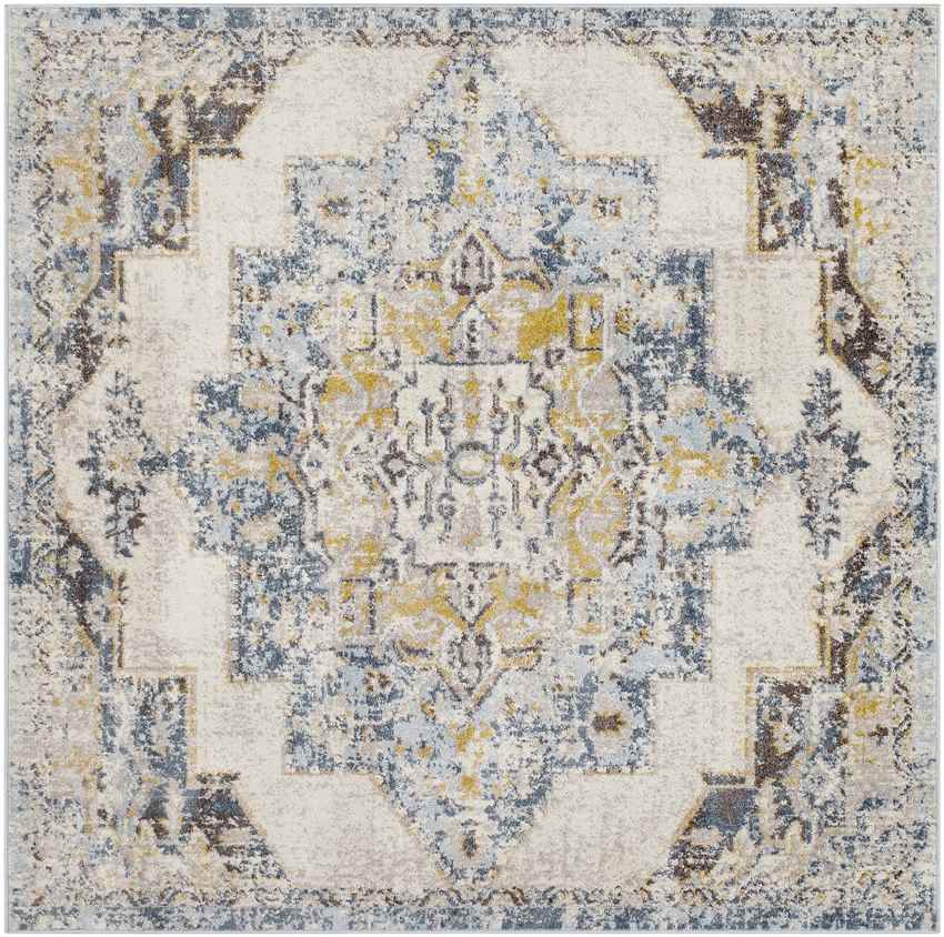 Gard Traditional Sky Blue Area Rug