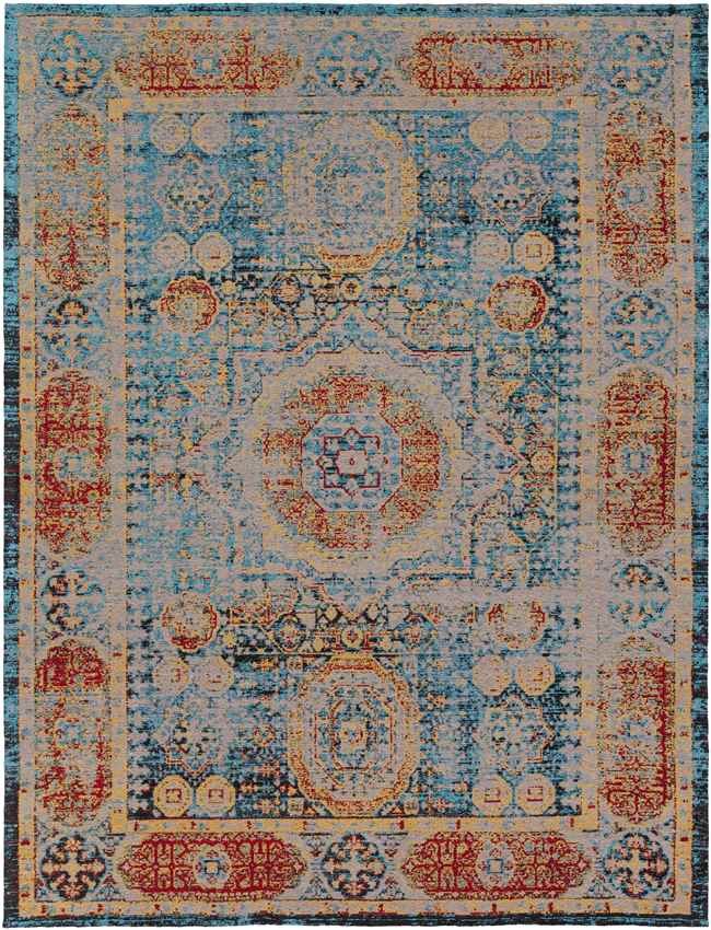 Pesaro Traditional Bright Blue Area Rug