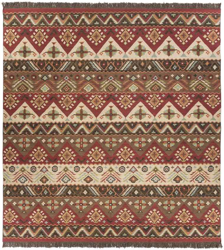 Claudette Rustic Dark Brown Area Rug
