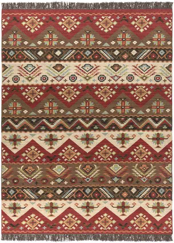 Claudette Rustic Dark Brown Area Rug