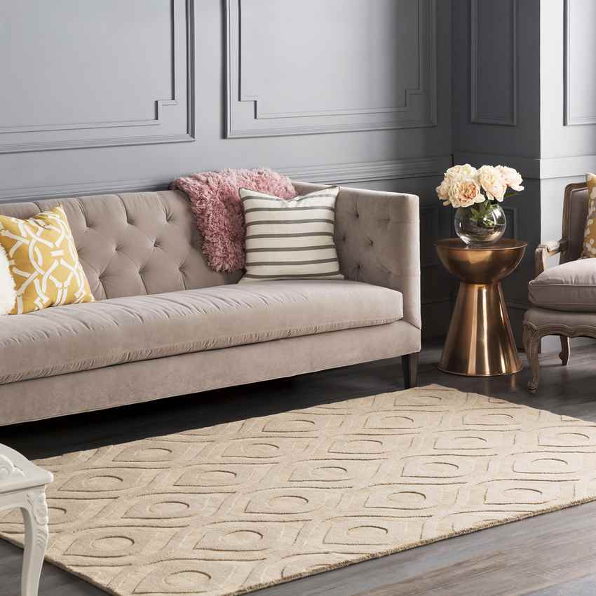 Bantam Modern Taupe Area Rug