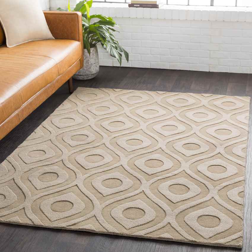 Bantam Modern Taupe Area Rug