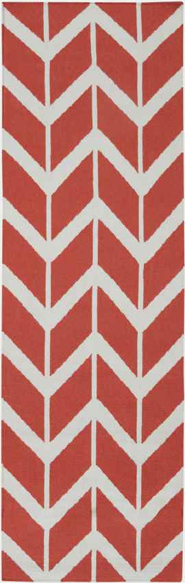 Dyer Modern Red/Bright Orange Area Rug