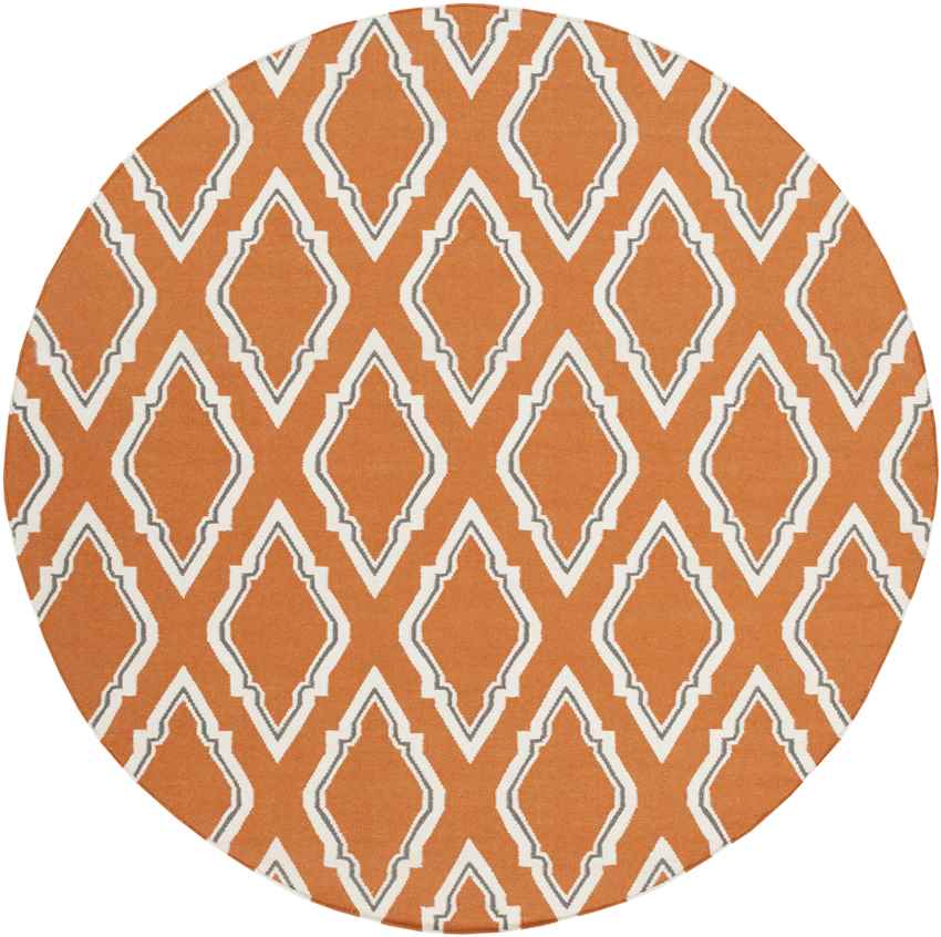 Duval Modern Burnt Orange Area Rug