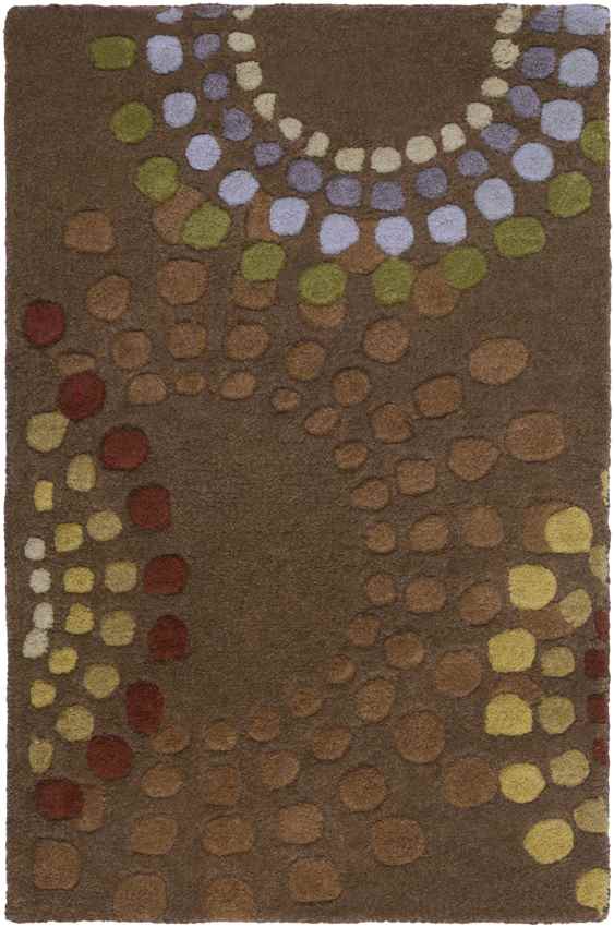 Elba Modern Chocolate/Gold Area Rug