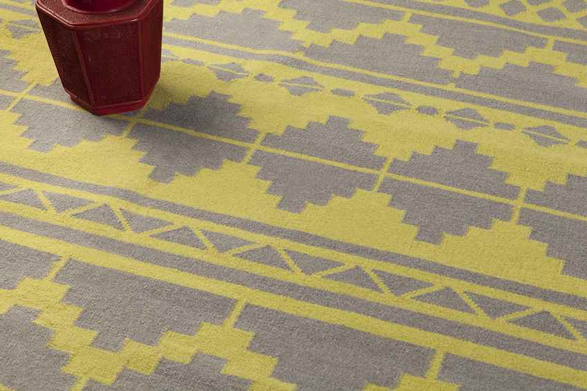 Noella Rustic Lime/Gray Area Rug