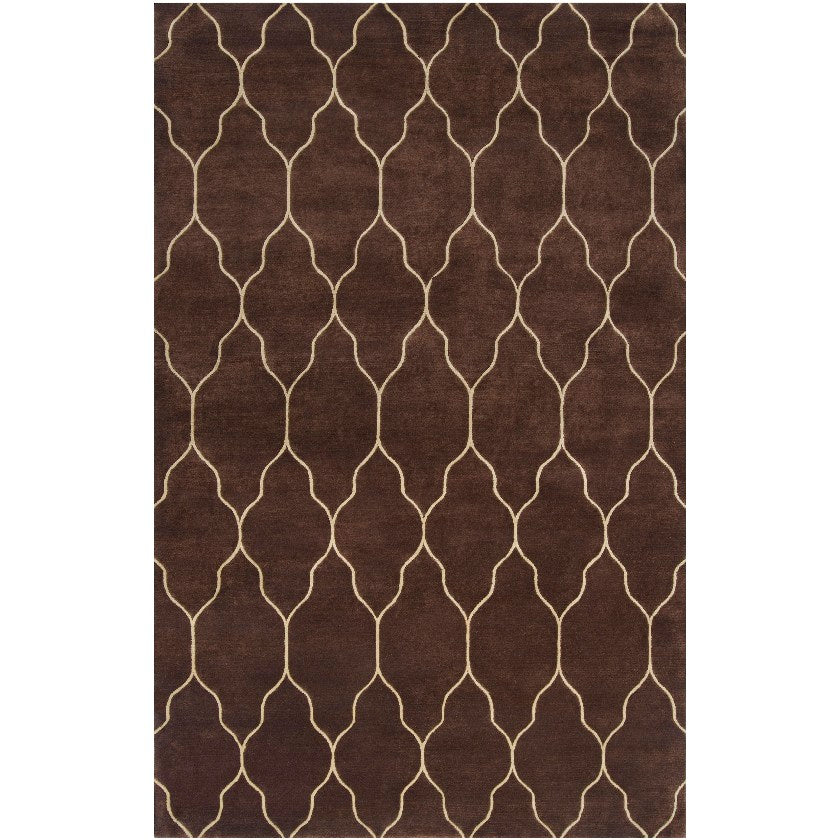 Flagstaff Modern Chocolate/Ivory Area Rug