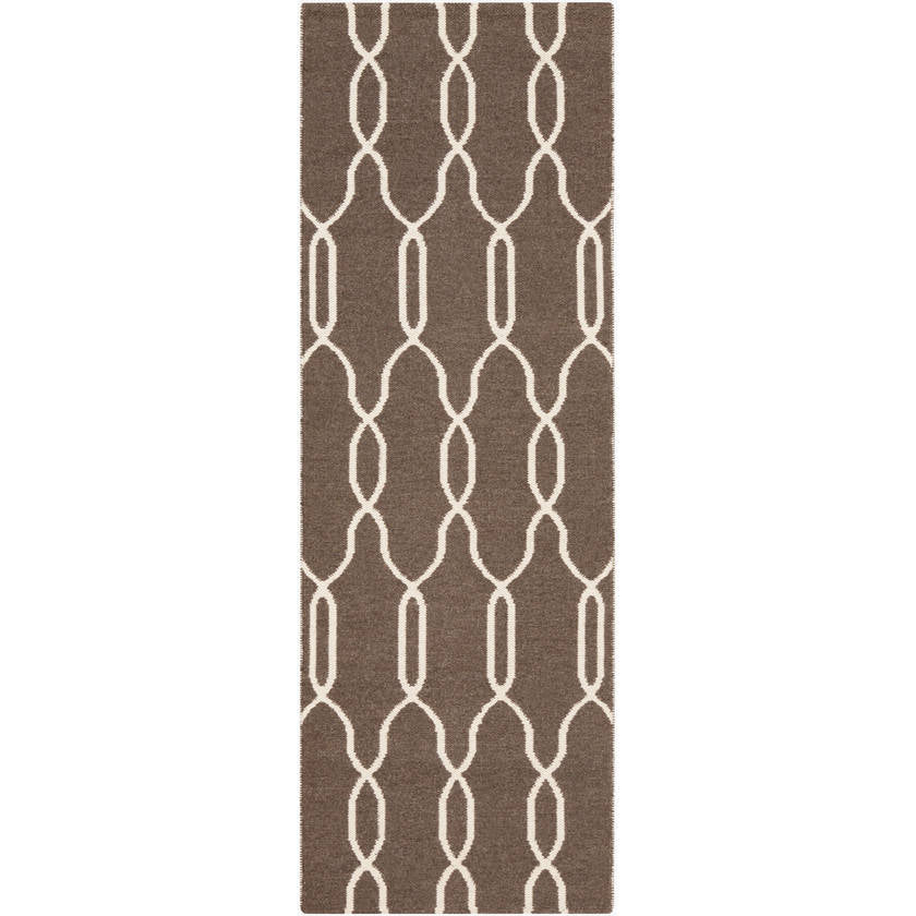 Homewood Modern Dark Brown Area Rug