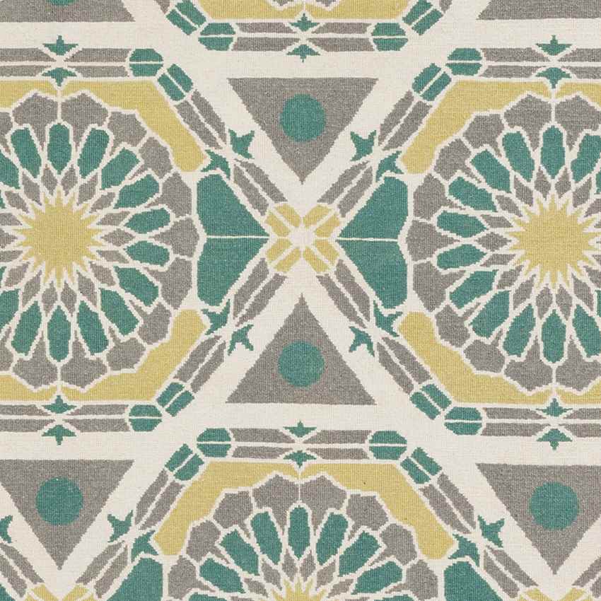 Ignacio Modern Green/Yellow Area Rug