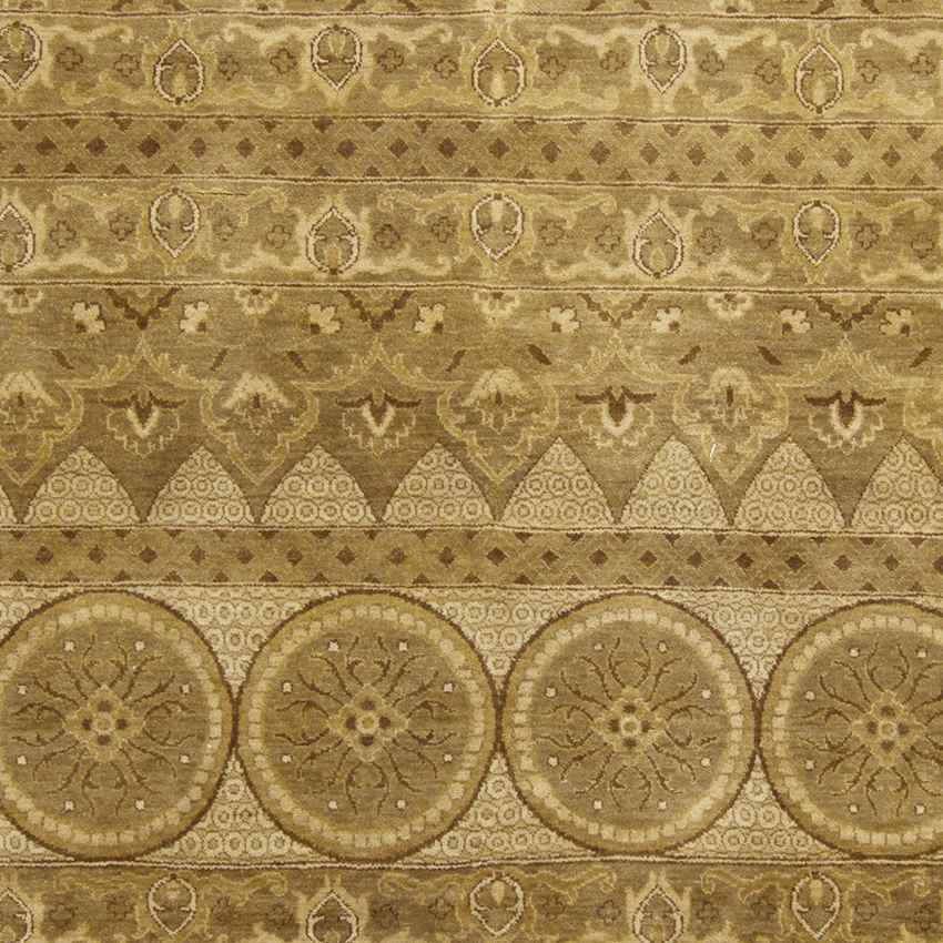 Irvine Traditional Mustard/Dark Brown Area Rug