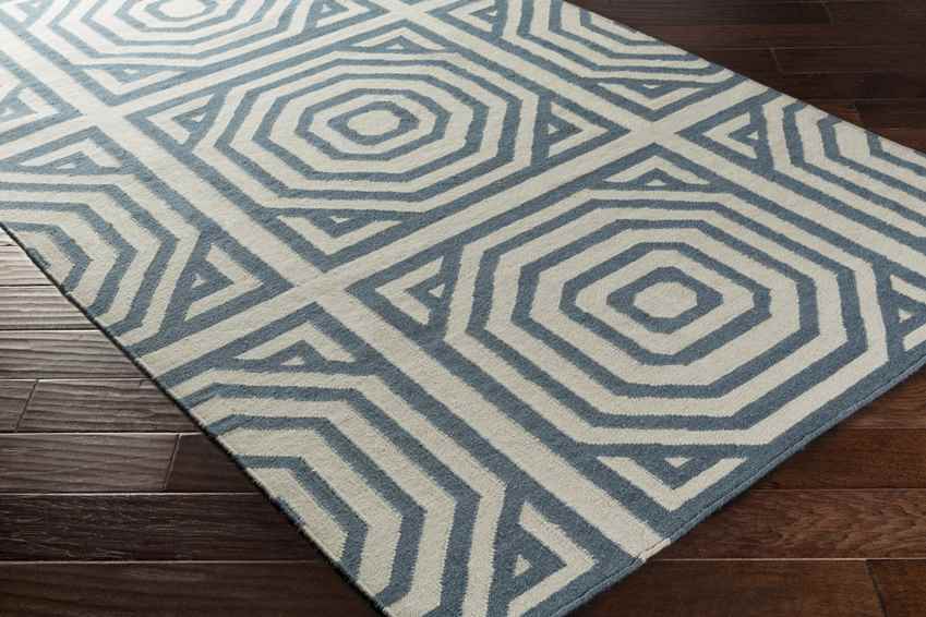 Rosa Modern Gray/Teal Area Rug