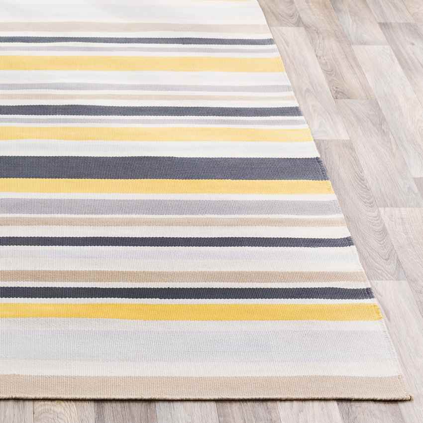 Fareham Modern Light Gray/Yellow Area Rug