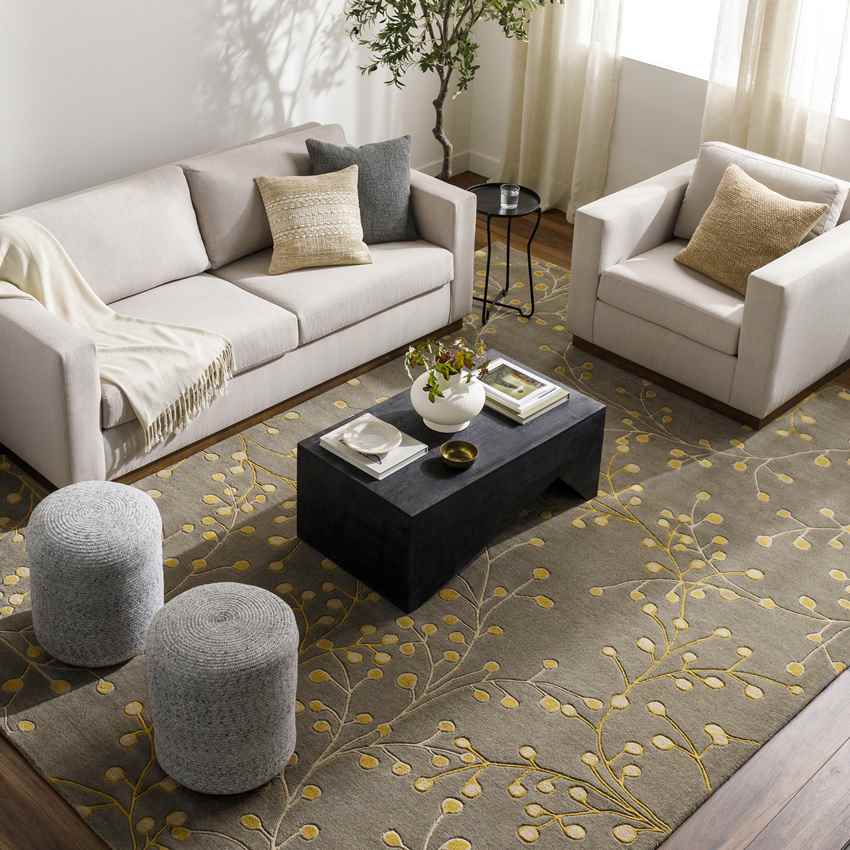 Le Havre Cottage Mustard Area Rug