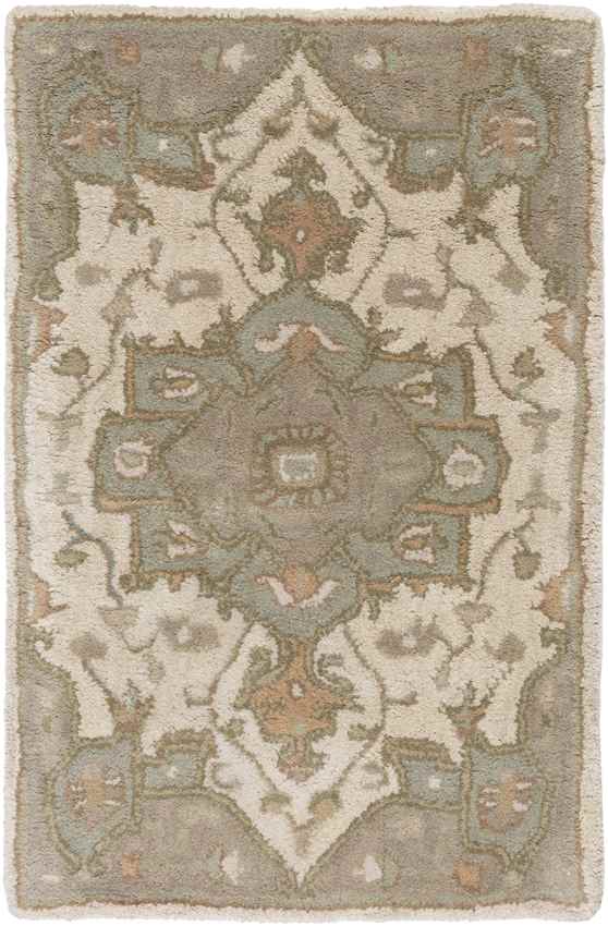 Roblin Traditional Khaki Area Rug