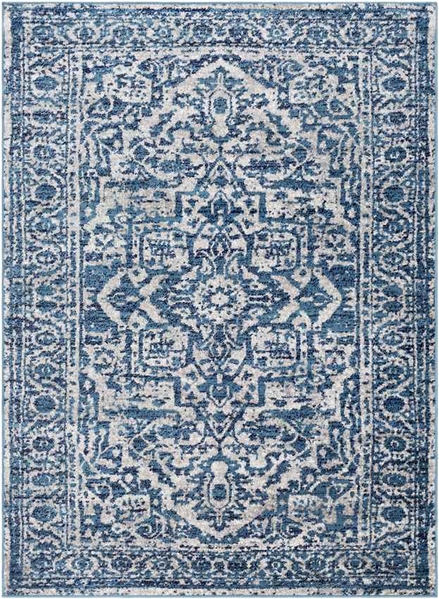Emma Traditional Sky Blue Area Rug