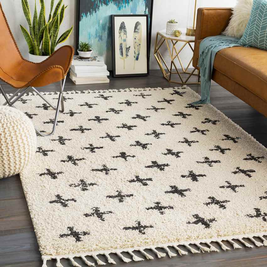 Tacozijl Global Ivory/Gray Area Rug