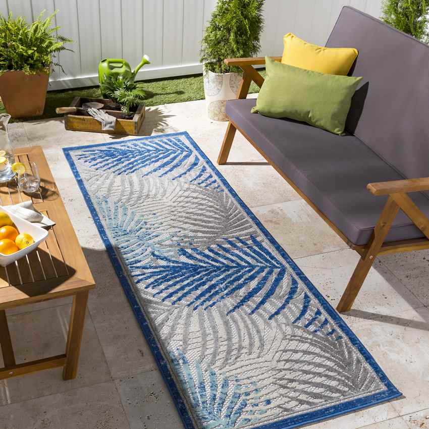 Eleveld Coastal Dark Blue Area Rug