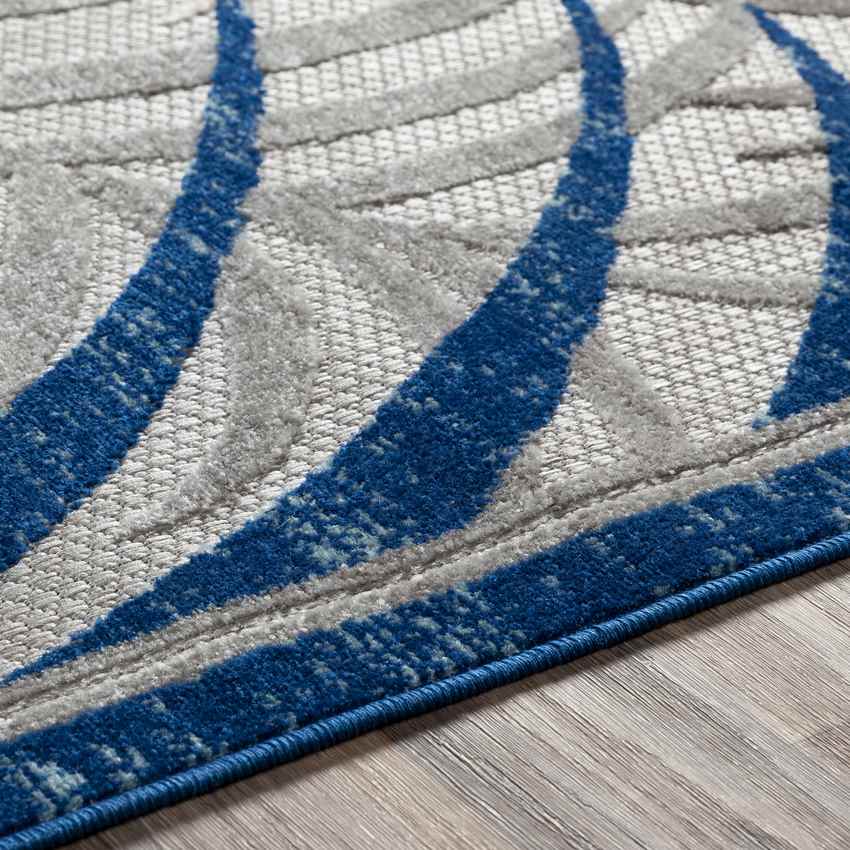 Eleveld Coastal Dark Blue Area Rug