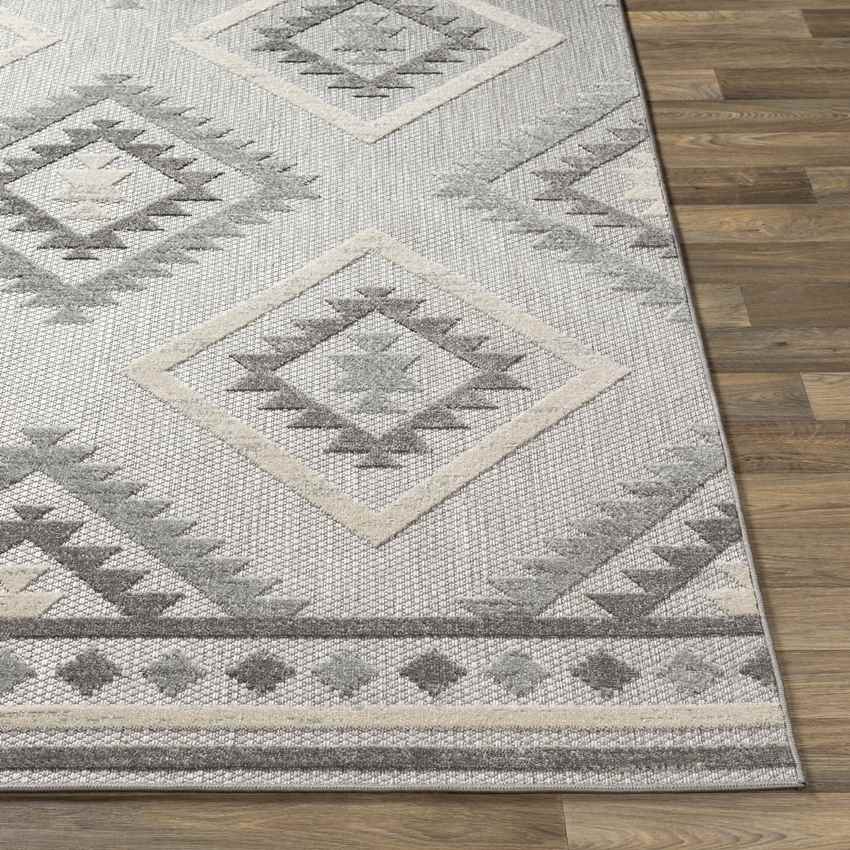 Elim Global Light Gray Area Rug