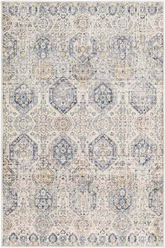 Geelbroek Traditional Bright Blue Area Rug