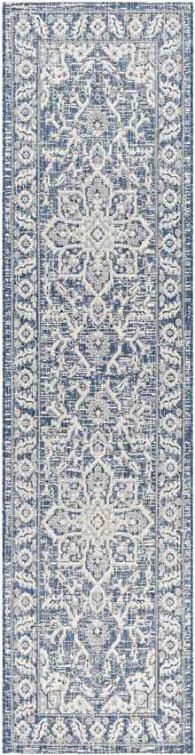 Mantinge Traditional Navy Area Rug