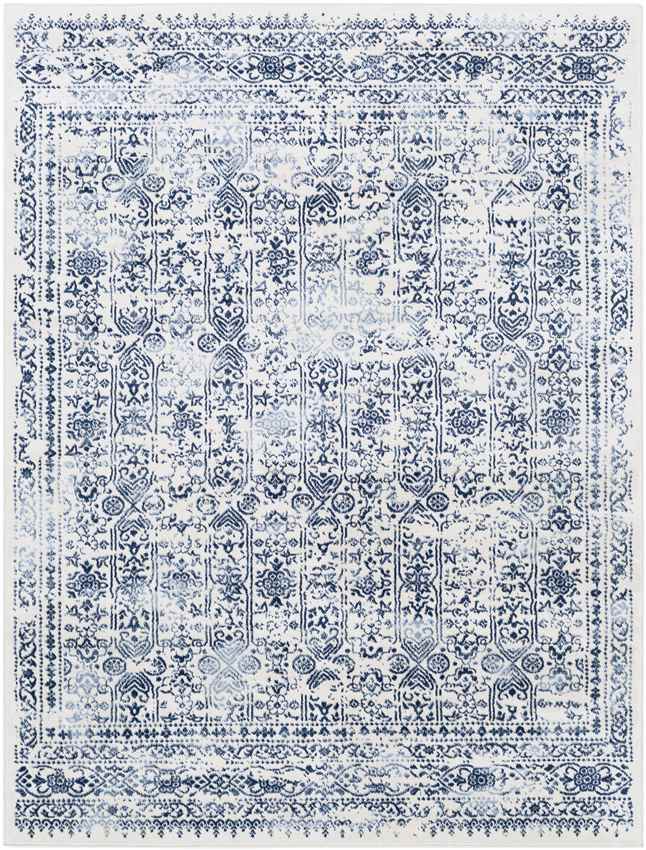 Hyeres Traditional Dark Blue Area Rug