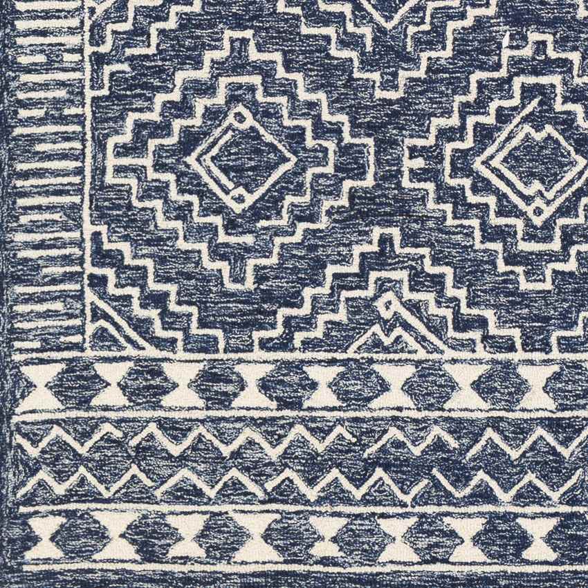 Vledder Global Dark Blue Area Rug