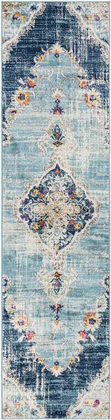 Brongerga Traditional Blue Area Rug