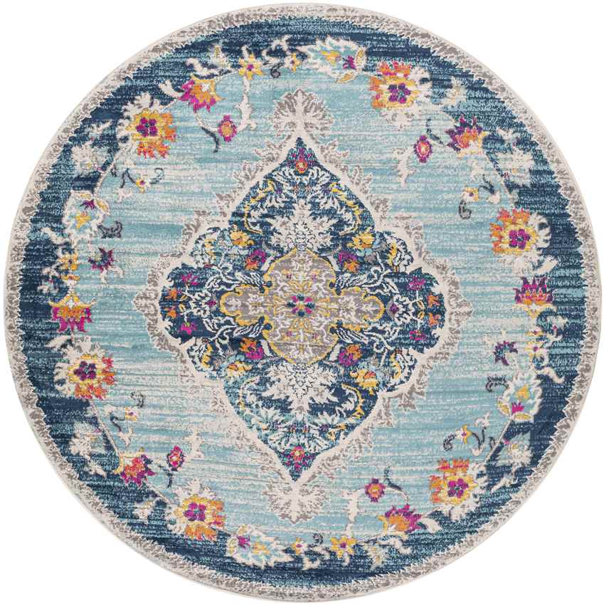 Brongerga Traditional Blue Area Rug