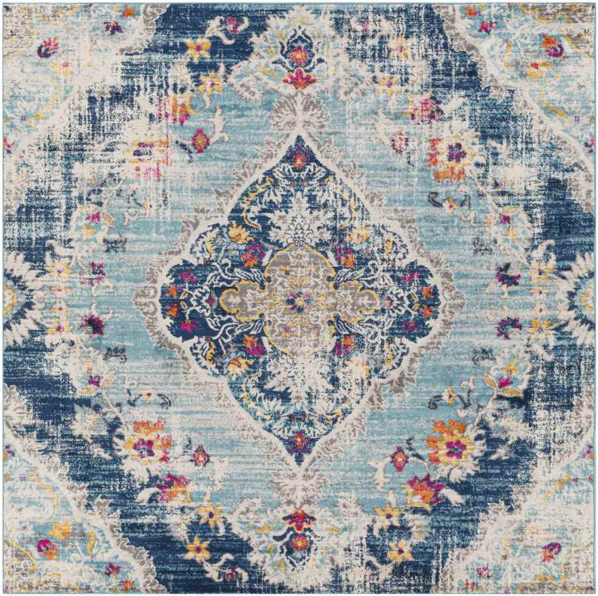 Brongerga Traditional Blue Area Rug