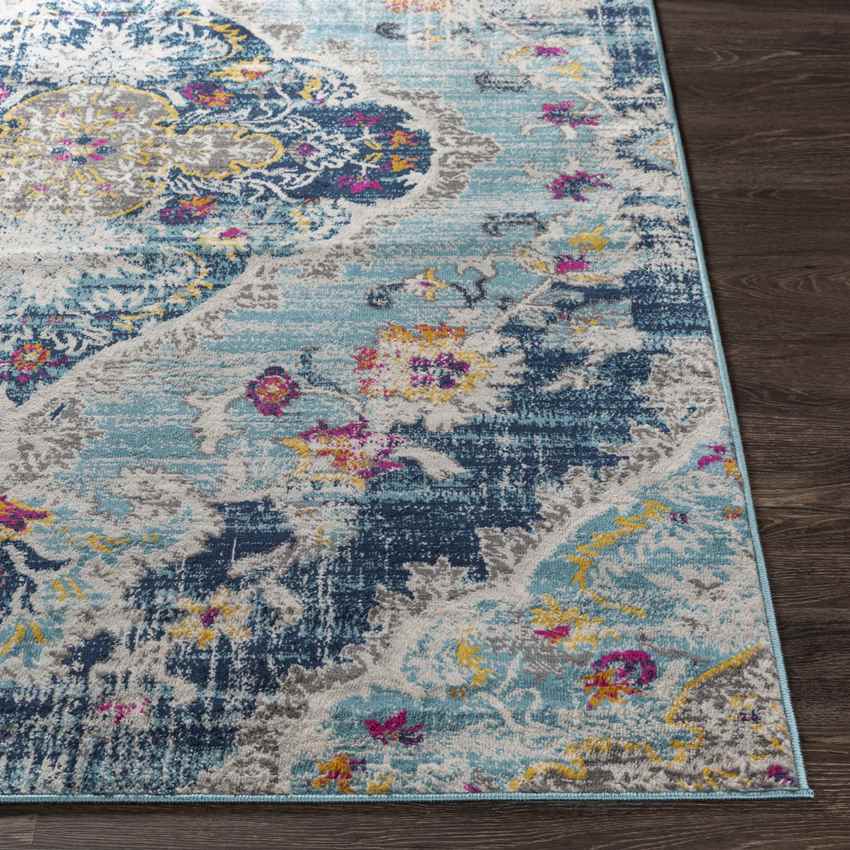 Brongerga Traditional Blue Area Rug