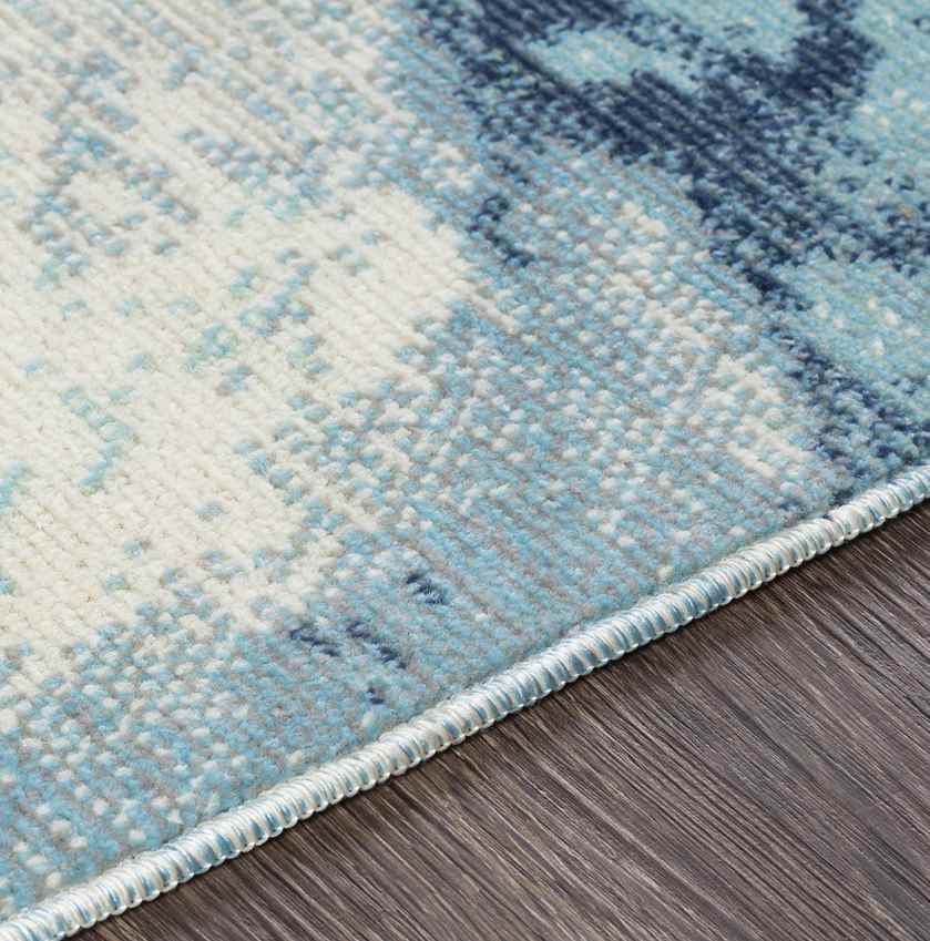 Britsum Modern Dark Blue Area Rug