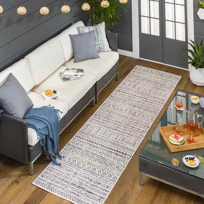 Elodie Global Black Area Rug