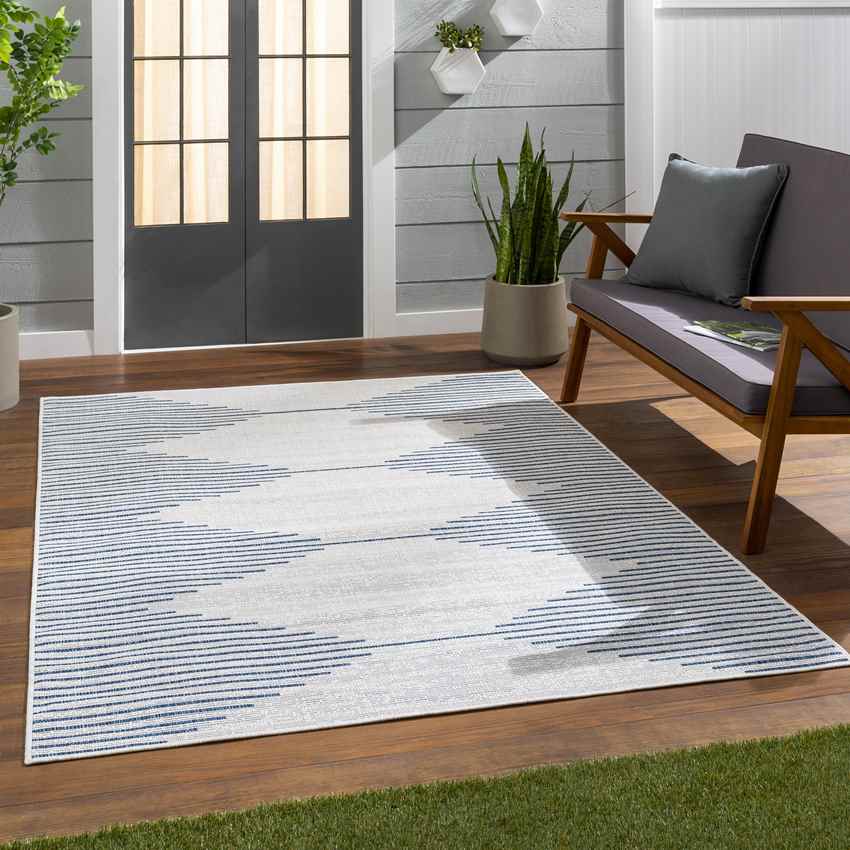 Okswerd Global Pale Blue Area Rug