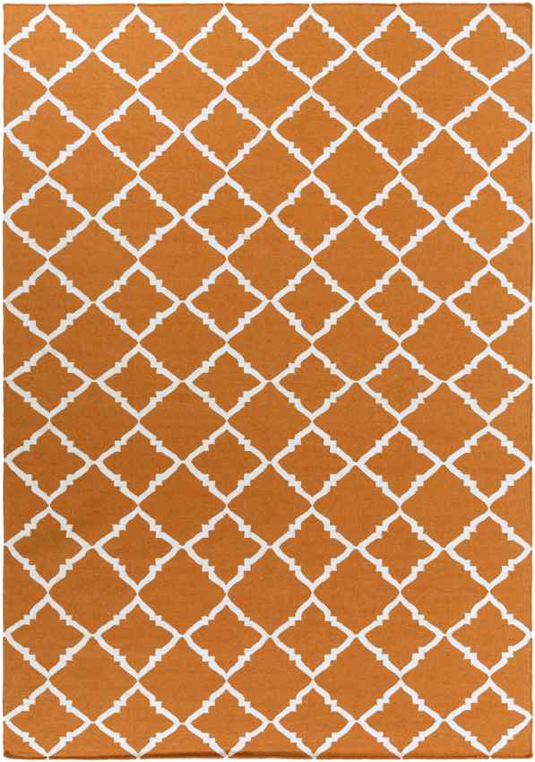 Selwerd Modern Burnt Orange Area Rug