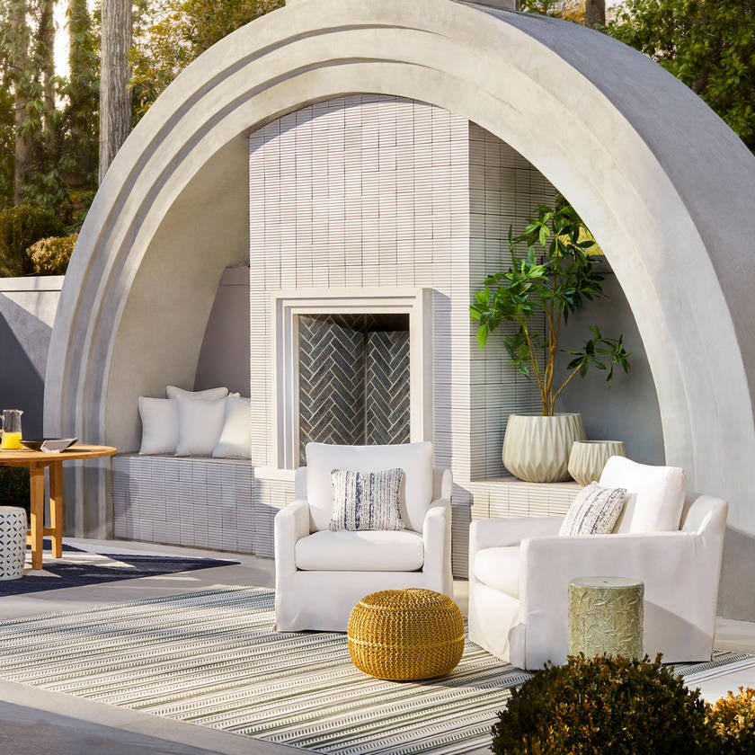 Reute Navy Pillow Cover