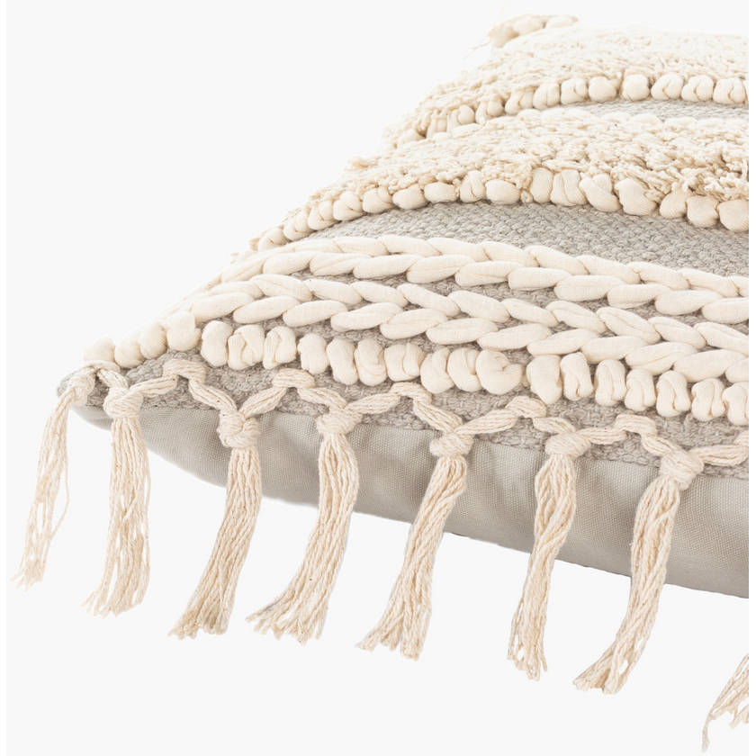 Verlaine Taupe Pillow Cover