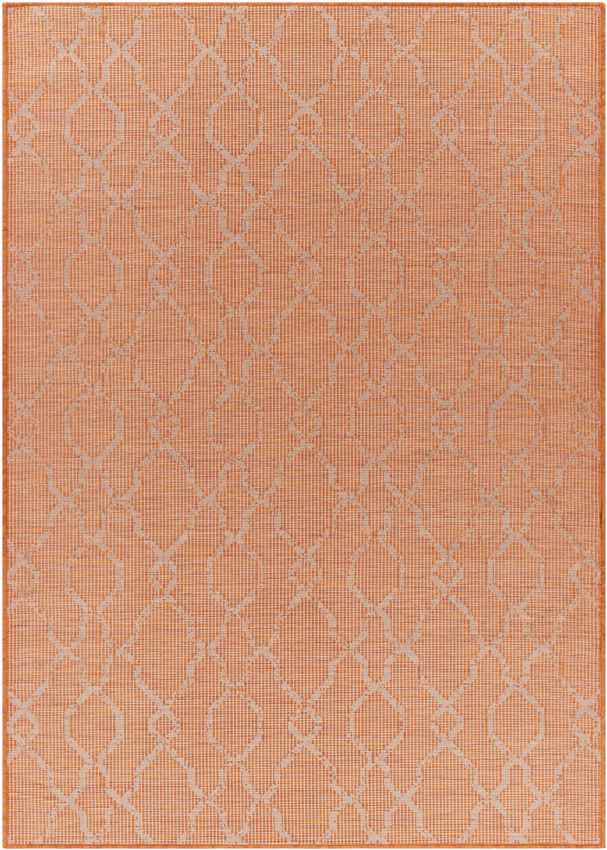 Buiksloot Traditional Bright Orange Area Rug
