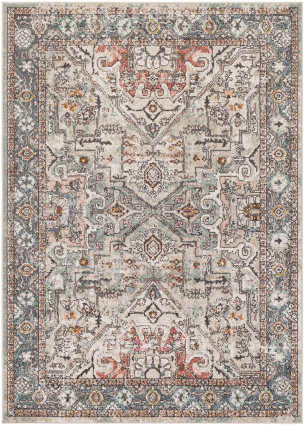 Heiloo Traditional Brick Area Rug