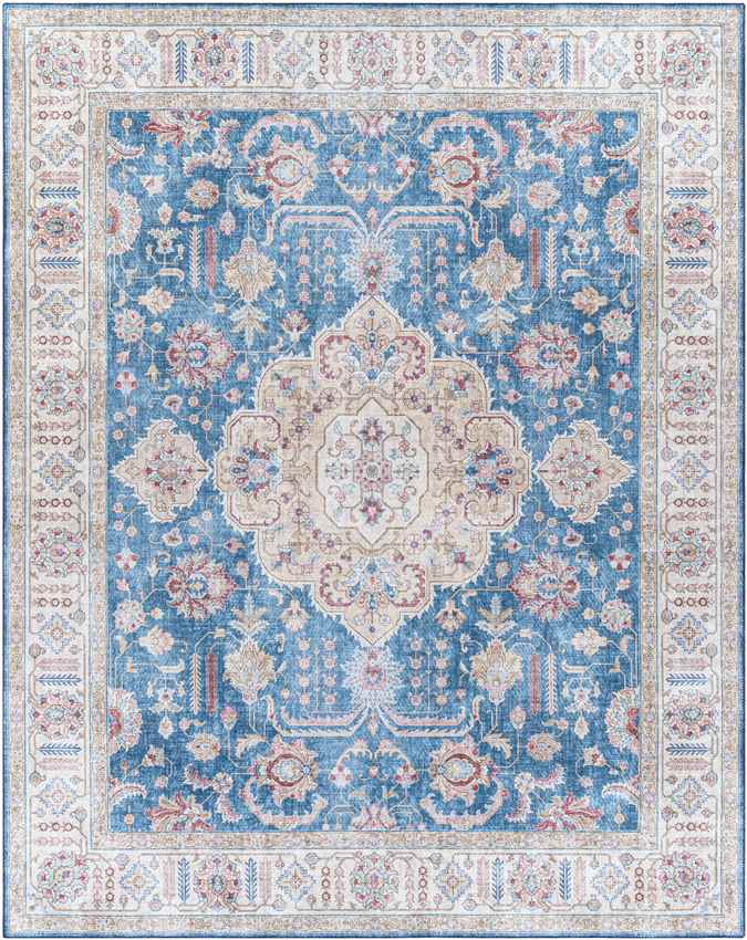 Loeswijk Traditional Sky Blue Area Rug