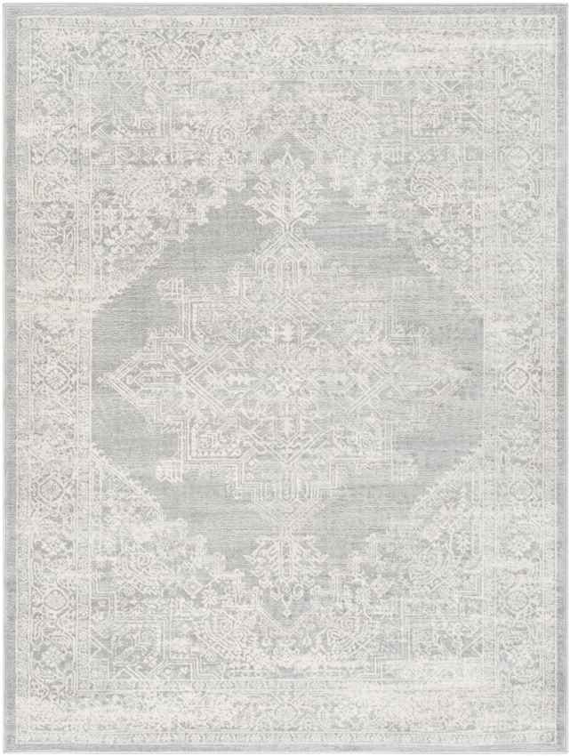 Ulvend Traditional Grey Area Rug