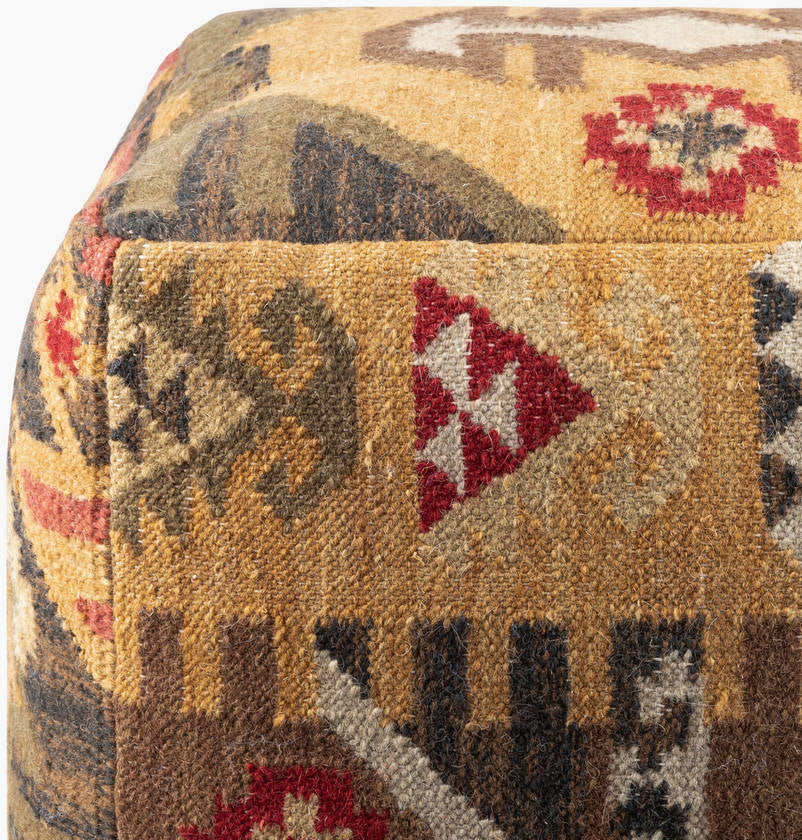 Gloggnitz Dark Brown Pouf