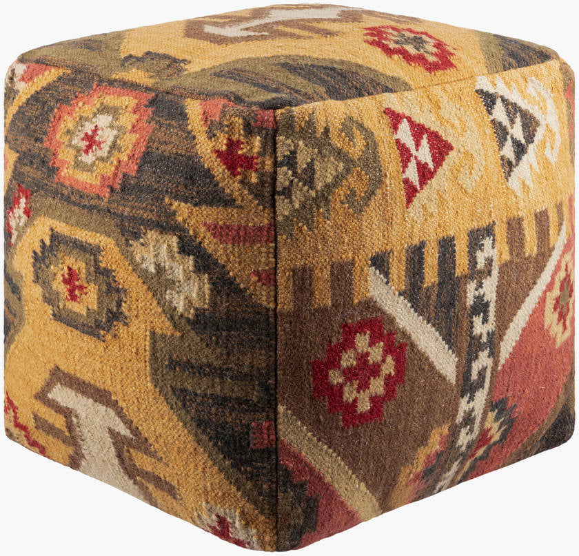 Gloggnitz Dark Brown Pouf