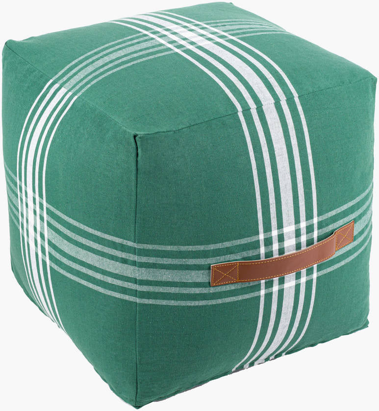 Schonbach Dark Green Pouf
