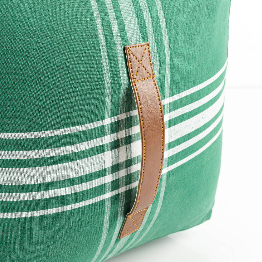 Schonbach Dark Green Pouf