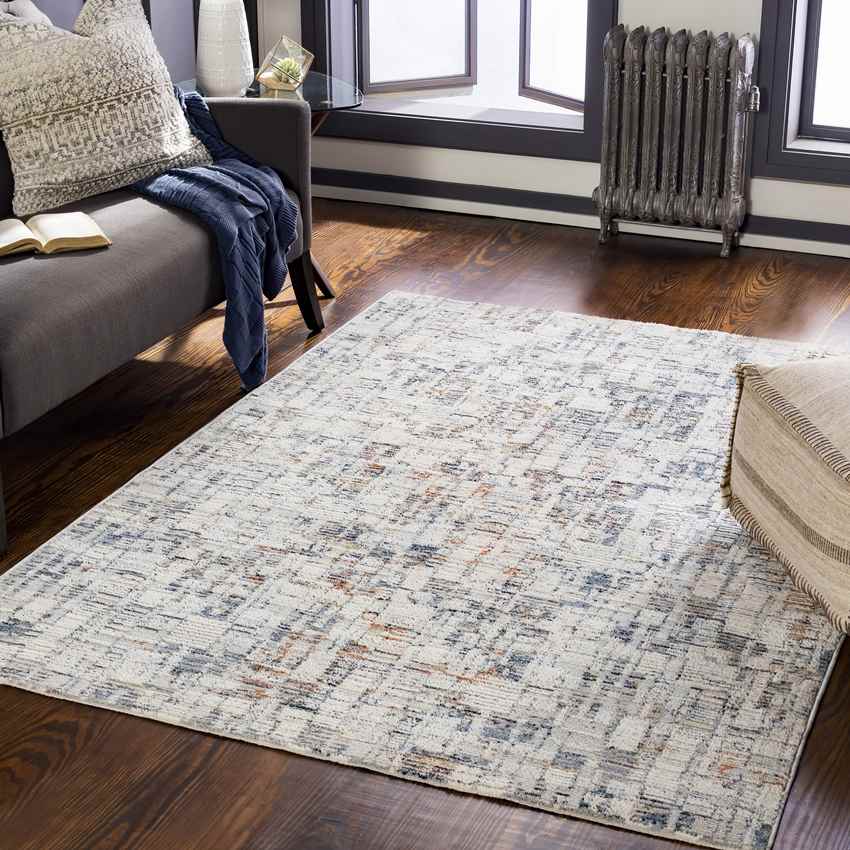 Loogootee Modern Navy Area Rug