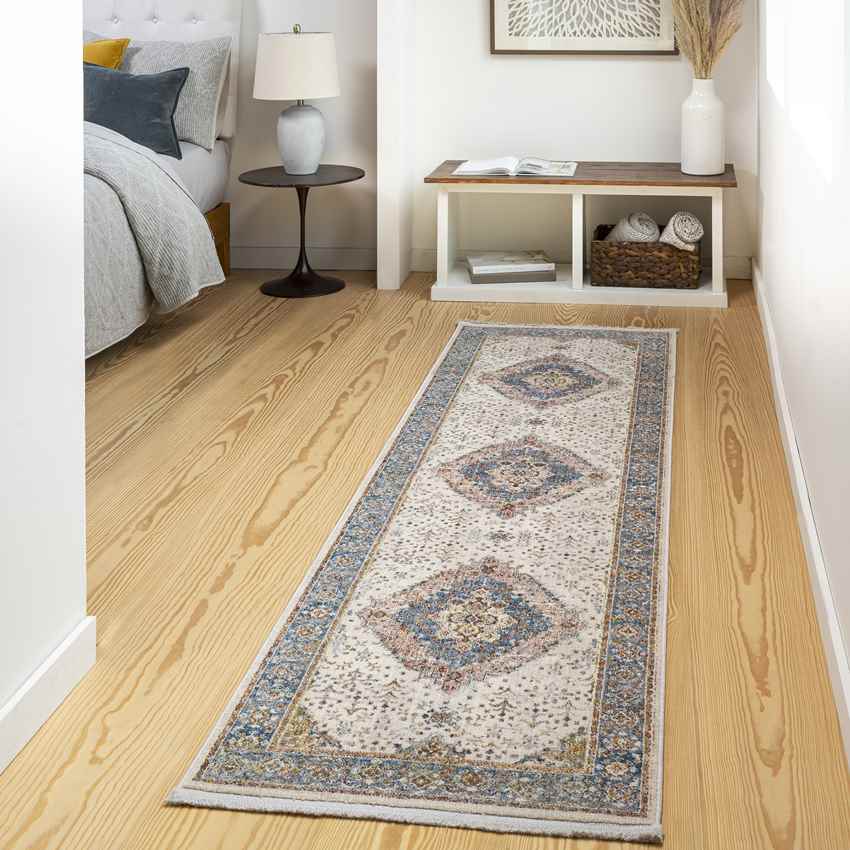 Todd Traditional Burnt Orange Area Rug