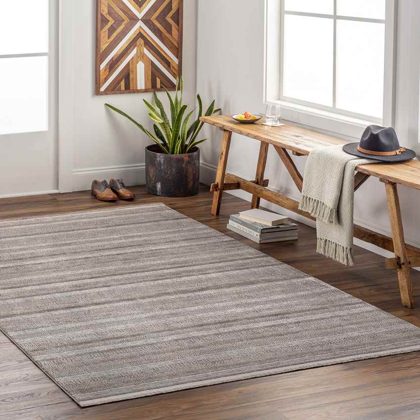 Tennyson Global Dark Brown Area Rug