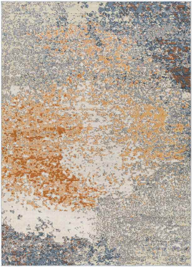 Creal Springs Modern Burnt Orange Area Rug
